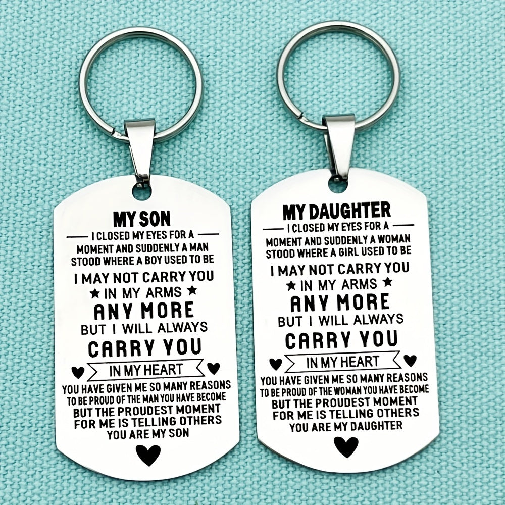 Graduation Gift For Son Daughter From Dad Parents Inspirational Key Chain