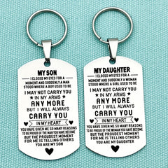 Graduation Gift For Son Daughter From Dad Parents Inspirational Key Chain