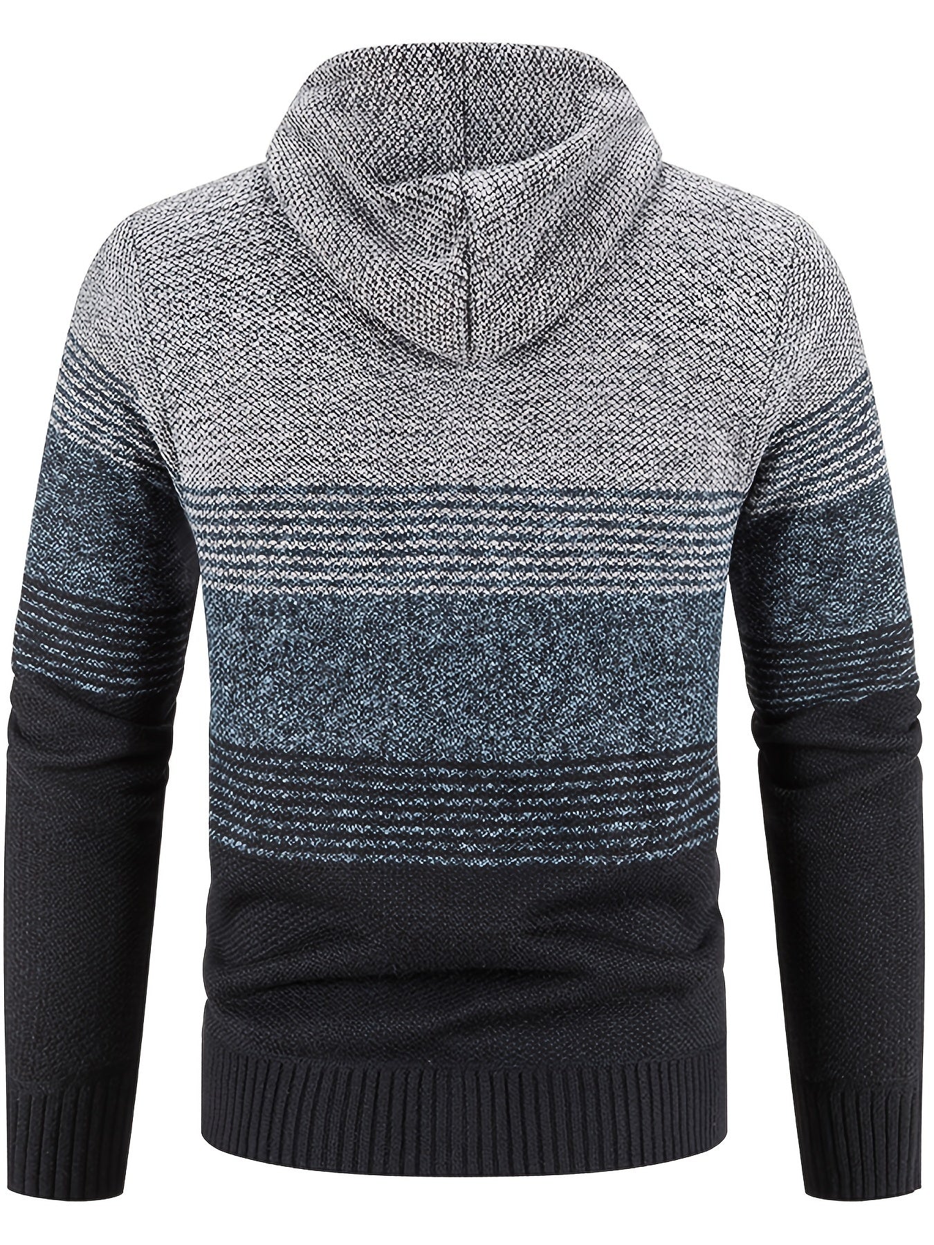 Men's Plush Hooded Sweater for Fall Winter