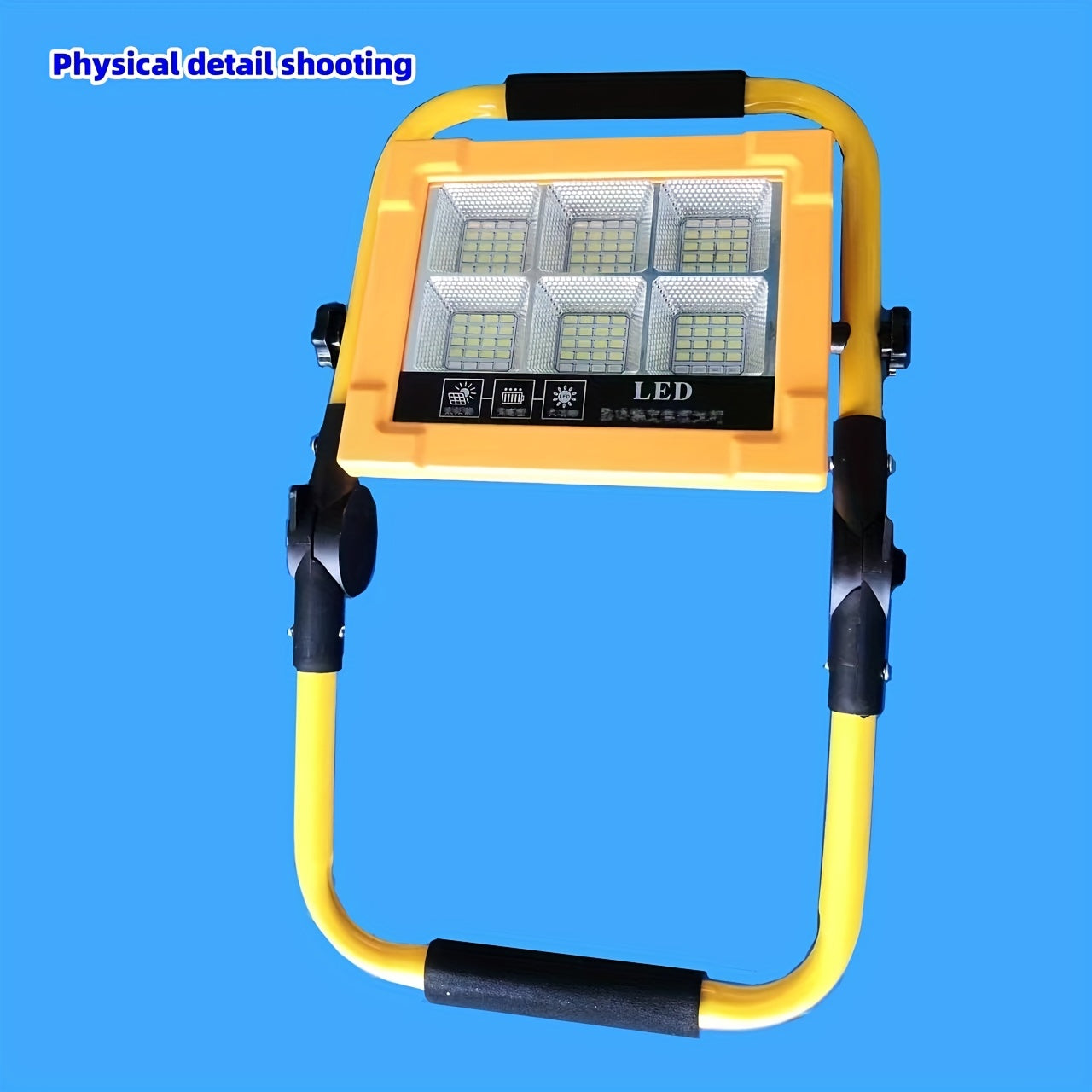 9000mAh Solar Charging Emergency Working Light Handle High Brightness