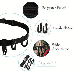 Adjustable Treestand Strap Hangers for Outdoor Camping Fishing