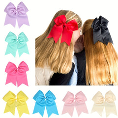 Cartoon Ribbon Bow Hair Ties Set for Girls
