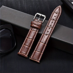 Embossed Leather Watch Straps 16-24mm Men Bracelet Replacement Strap