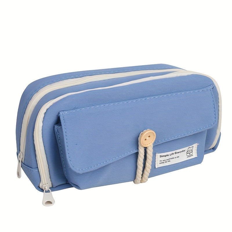 Japanese Style Pencil Case Button Closure