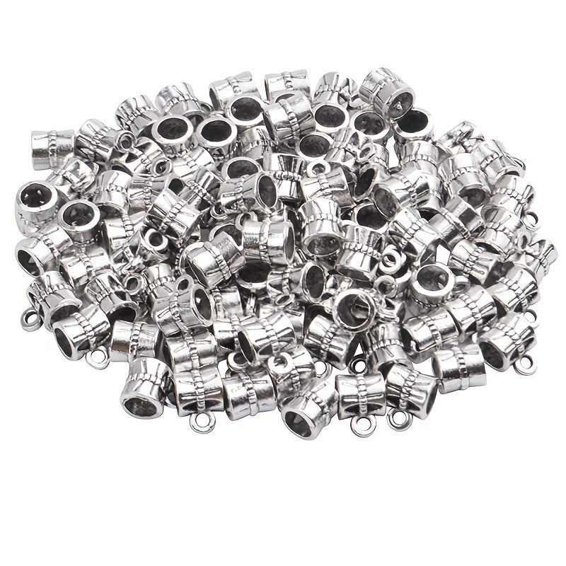 Ancient Silvery Alloy Charms Jewelry Connectors Spacer Beads Bracelet Accessorie