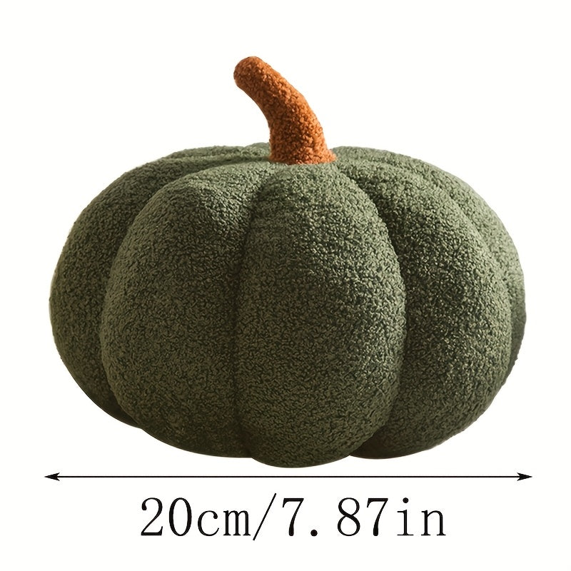 3D Fluffy Pumpkin Plush Pillow Realistic Animal Vibrant Colors for Halloween
