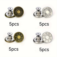 20pcs Snap Buttons Copper Alloy Star Letter Designs Easy Snap Replacement