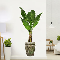 Modern Art Green Plant Removable Sticker for Bedroom Living Room