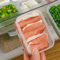 3pcs Organizer Bins Clear Plastic Bins For Fridge Freezer Kitchen Cabinet Pantry