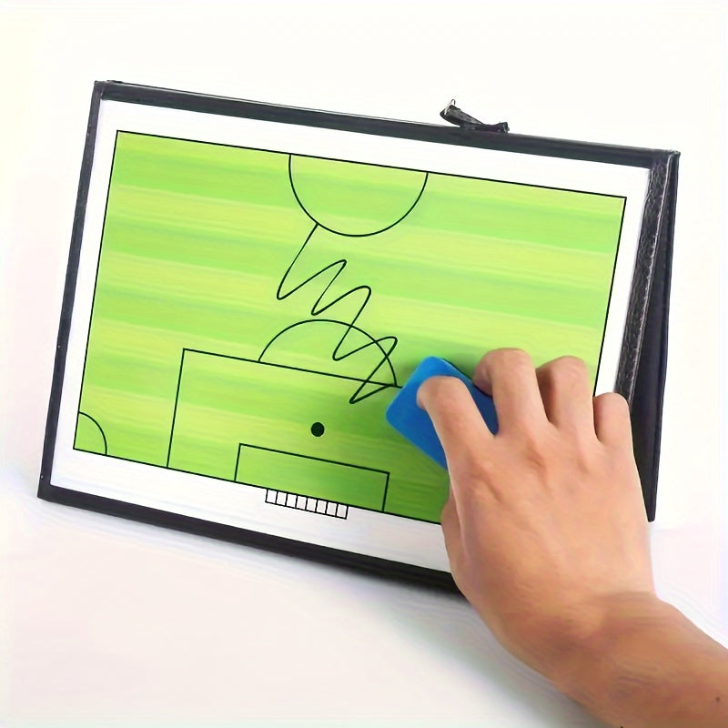Football Coaching Board Soccer Ball Clipboard Portable Strategy Board