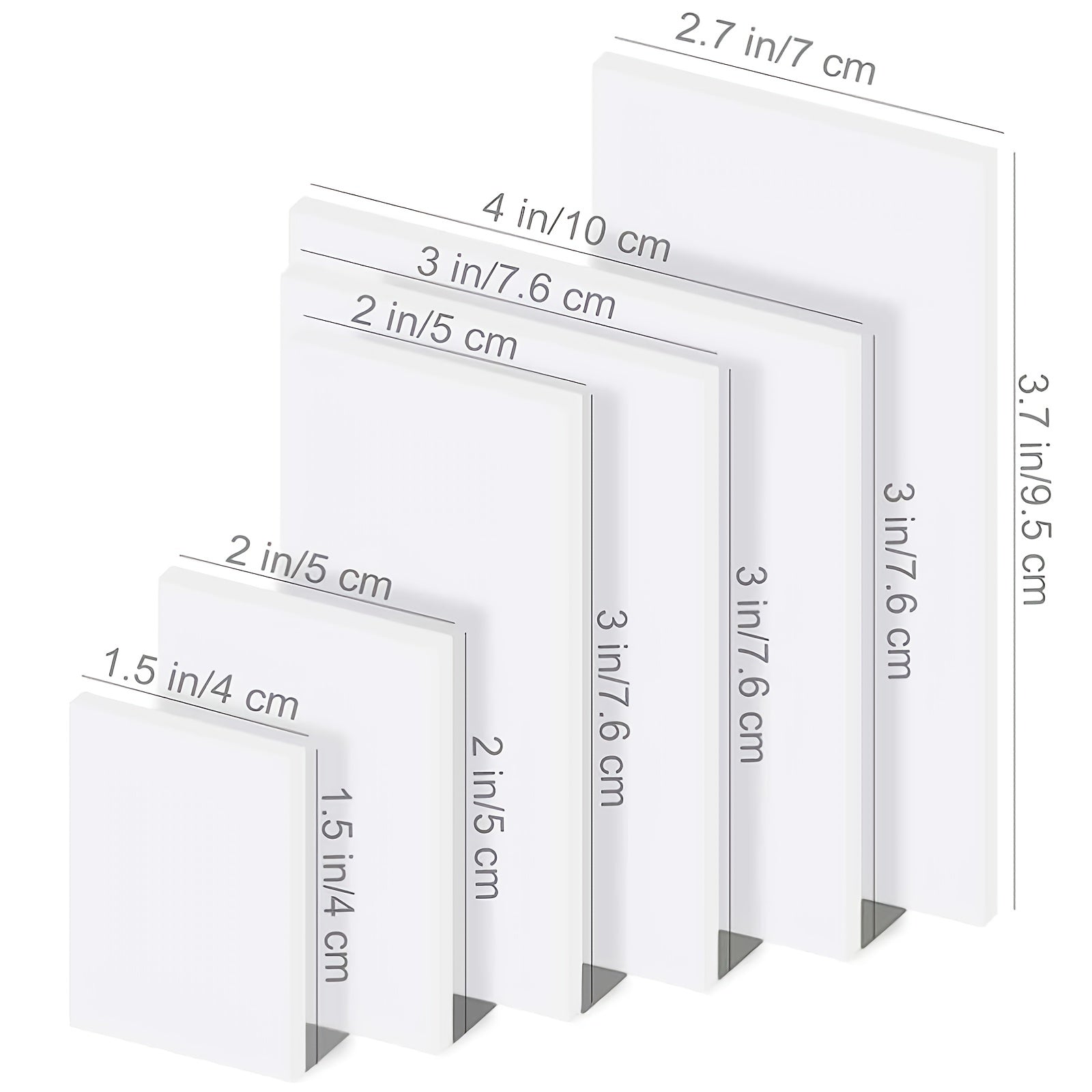 6pcs Transparent Sticky Notes Waterproof Marker Stickers 300 Sheets
