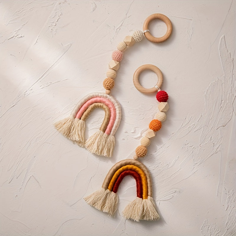 Cute Wind Chime Key Chain & Car Seat Toys for Baby Strollers