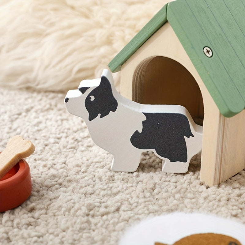 Children's Pet Toy Set Puppy and Kitten Toys Baby Role Playing Pretend Play Toys