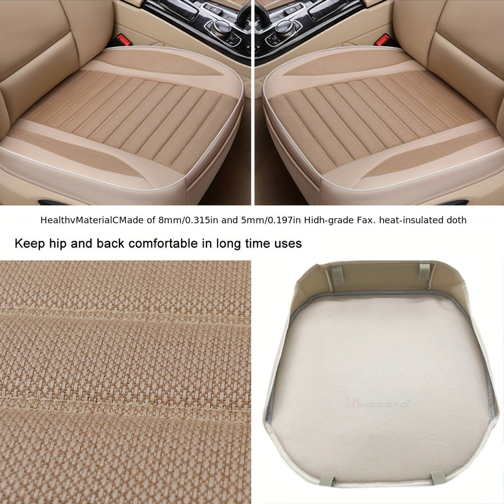 Flax Car Seat Cover Universal Breathable Protection for Sedan & SUV