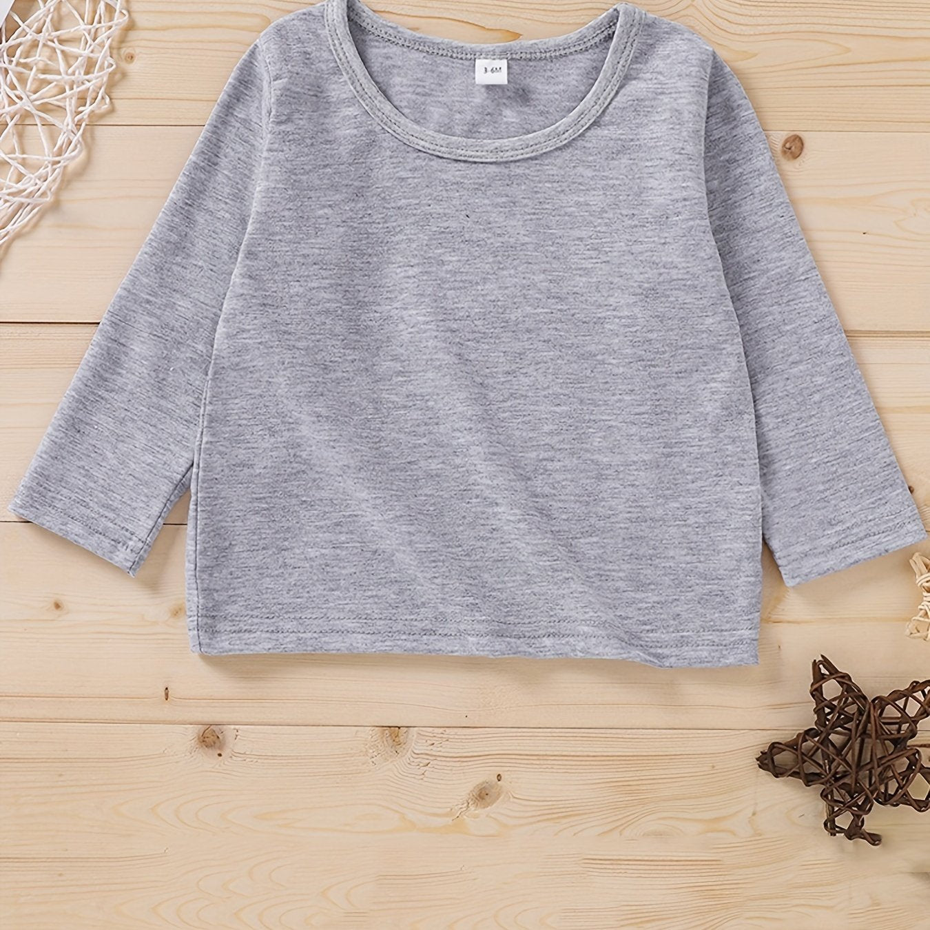 Kid's All Match Round Neck Pullover Top Long Sleeve Casual Sweatshirt