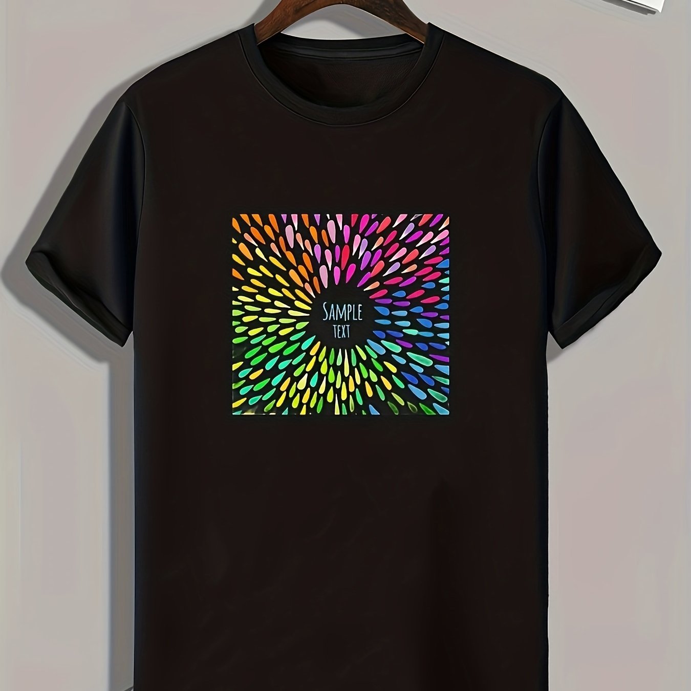 Colorful Pattern Men's Graphic T-shirt Summer Tee