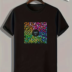 Colorful Pattern Men's Graphic T-shirt Summer Tee