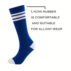 Boys Striped Knee High Socks for Kids Toddlers