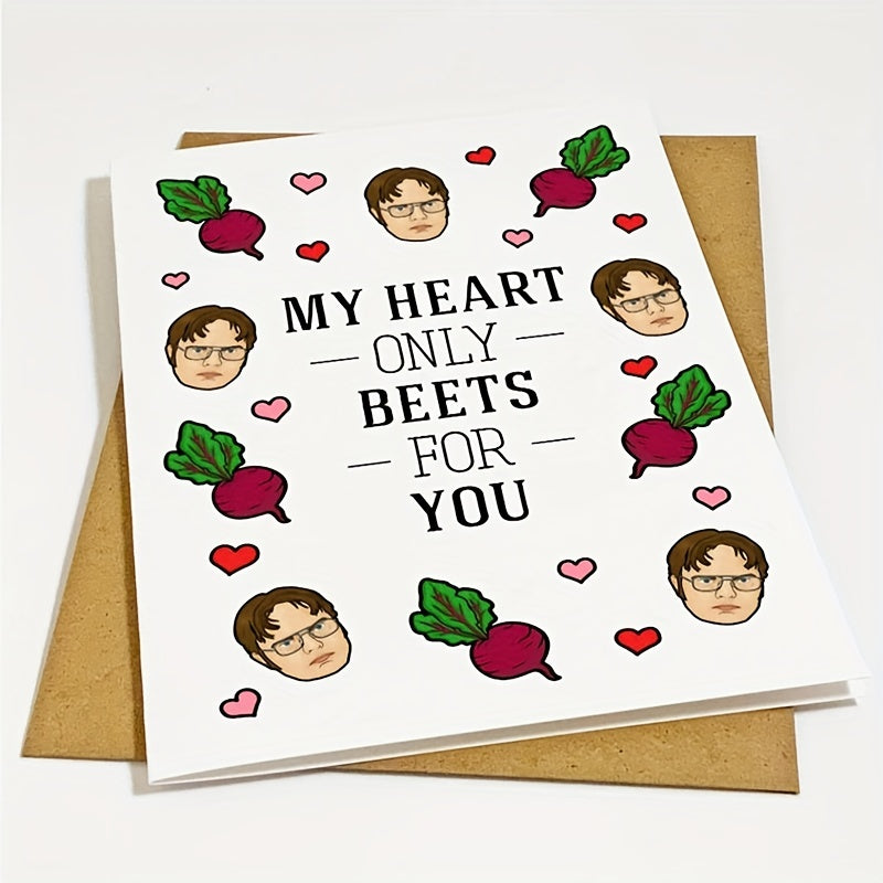 My Heart Beets For You Anniversary Card - Classic TV Show Greeting