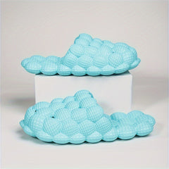 Women's Solid Soft Bubble Slippers Beach Indoor & Outdoor Slippers
