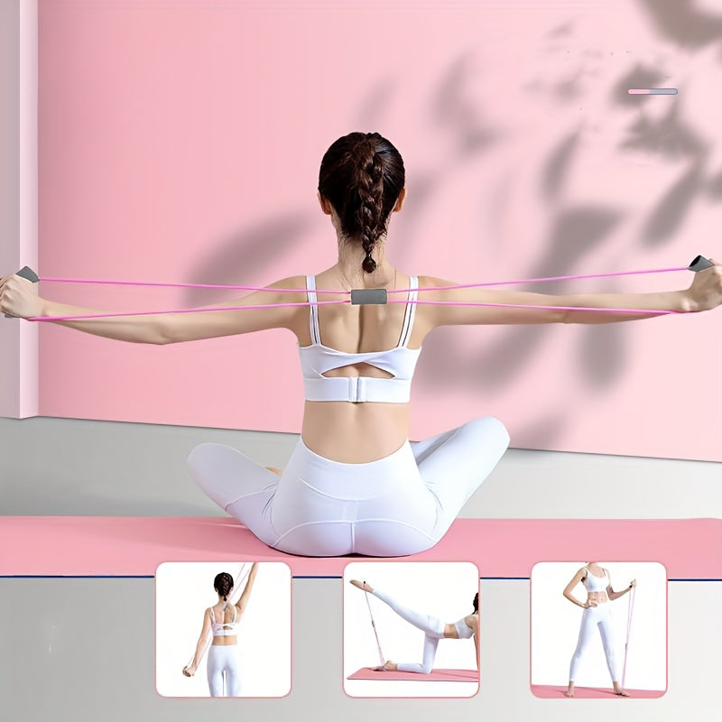 5pcs Yoga Set Leg Clip Stretching Ring Resistance Rope Puller Band