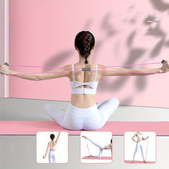 5pcs Yoga Set Leg Clip Stretching Ring Resistance Rope Puller Band