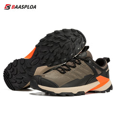 Baasploa Men's Lace Up Hiking Shoes for Trekking