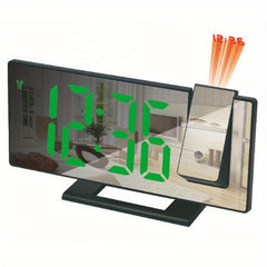 Large 3D Projection Alarm Clock with Mirror Display