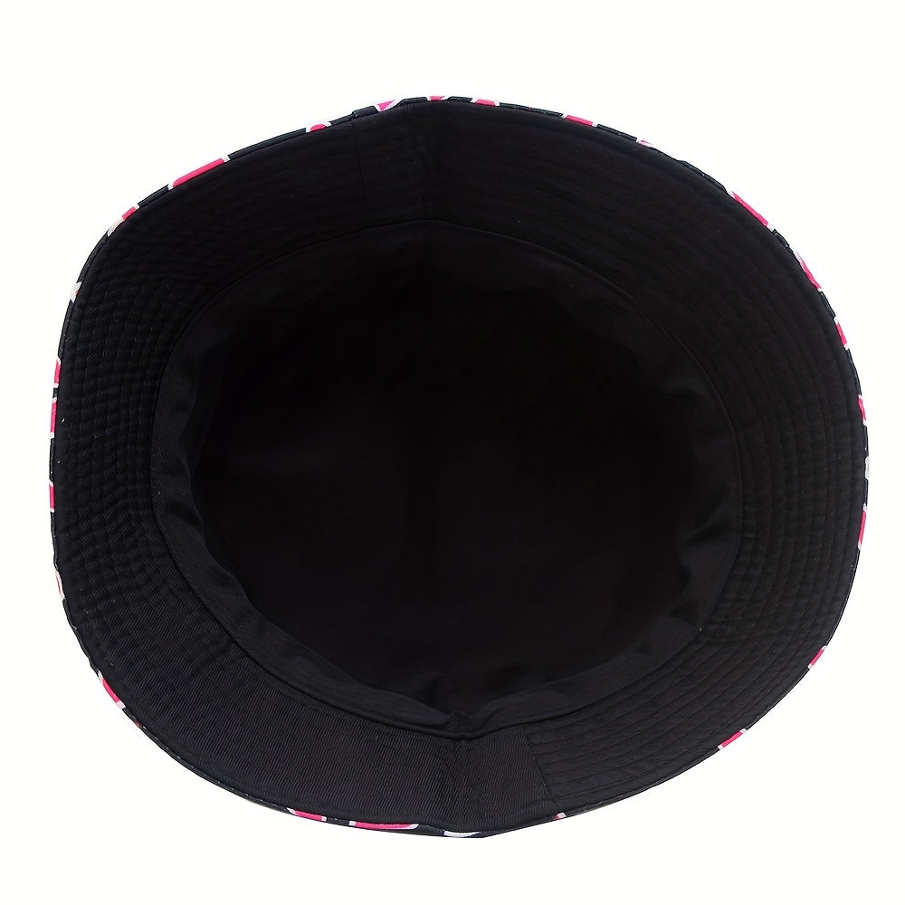 Love Graffiti Fisherman Hat Double-sided Wearing Sun Hat