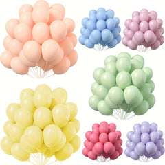 50pcs Macaron Rainbow Balloons Set for Baby Shower Birthday Wedding