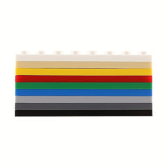 5 Small Building Block Base Plates 6X8 Studded Blocks Puzzle Set