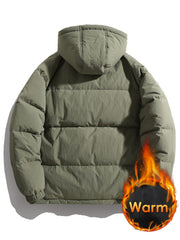 Versatile Thick Hooded Puffer Coat Winter Jacket Women's Clothing