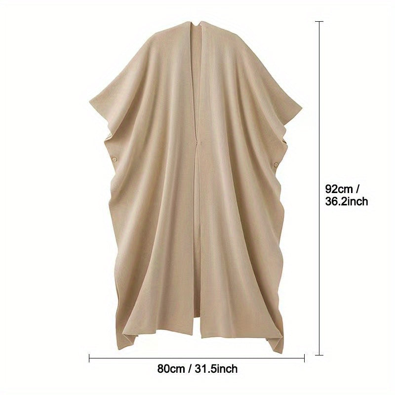 Women's Large Knitted Shawl Warm Cloak Outdoor