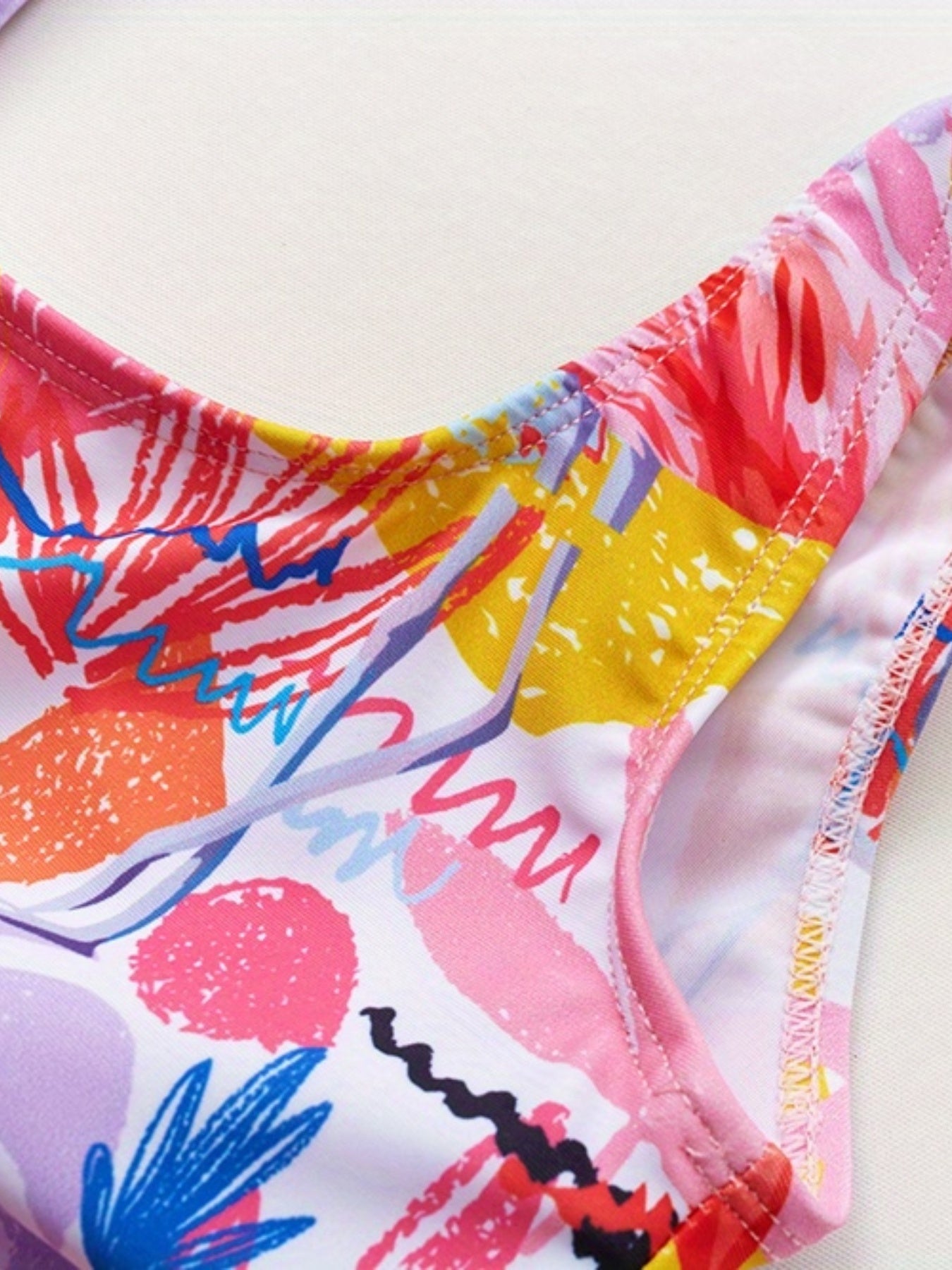 Toddler Girls Flamingo One Piece Swimsuit