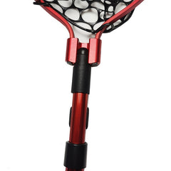 Lightweight 48in Aluminum Alloy Fishing Net with Foldable Handle and Silicone
