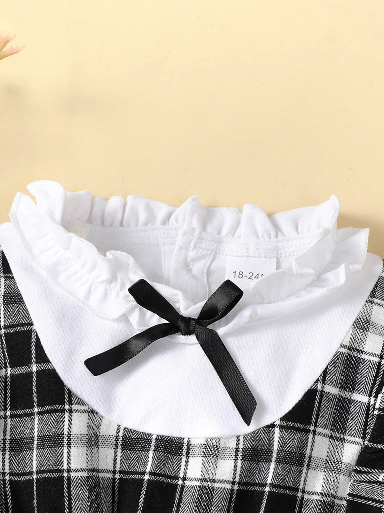 Toddler Girls Plaid Long Sleeve Dress Baby Kids Clothes