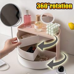 Rotatable Storage Box for Student Desk and Cosmetics