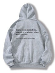 Drawstring Hooded Sweatshirt with Pockets