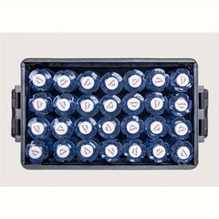 40L Outdoor Storage Box Fishing Container Double Layer Cover with Grids