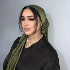 Solid Satin Hijab Scarf Silk Scarf Women Head Scarf Wraps