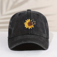Kids' Vintage Sunflower Baseball Cap Sunshade All-match Peaked Cap