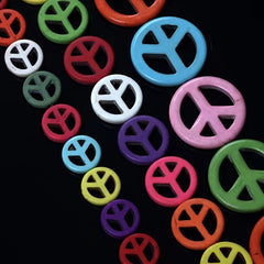 Peace Turquoise Beads Loose Natural Stone Beads DIY Jewelry Making