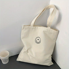 Versatile Canvas Tote Bag for School Office Travel Beach