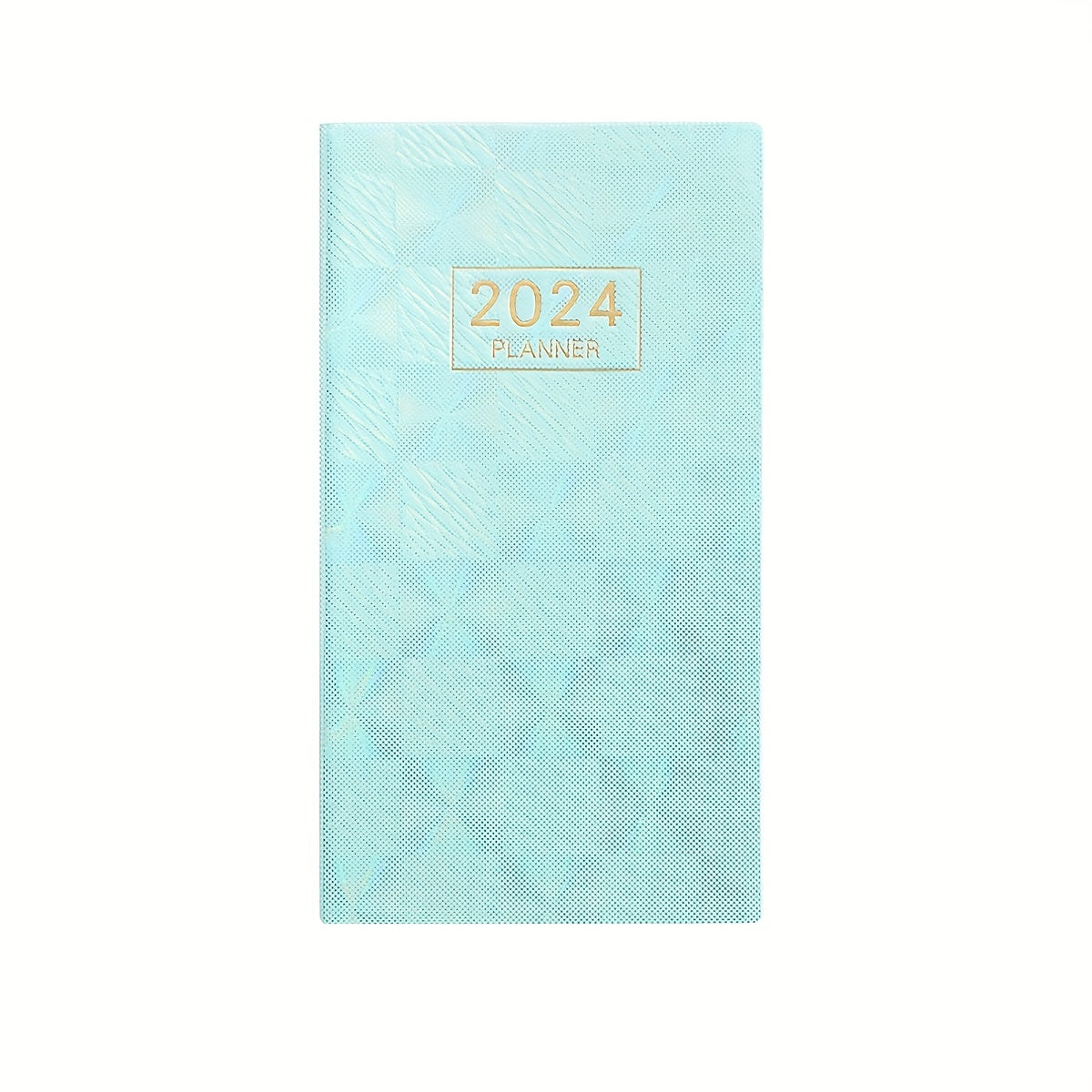 A6 Laser English Schedule Book Colorful Star Cover Weekly Calendar Plan Book