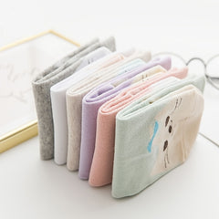 6 Pairs Soft Kitty Socks for Women