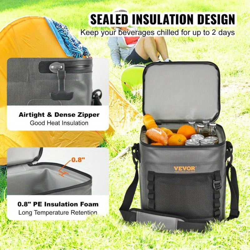 30-Can Portable Leakproof Cooler Bag for Camping and Beach