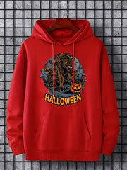 Men's Werewolf Graphic Hoodie Casual Sweatshirt for Halloween