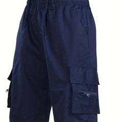 Men's Casual Loose Fit Cargo Shorts with Pockets for Summer