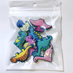 8pcs Dinosaur Shoe Charms PVC Anime Decoration Kids Gift