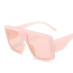 Oversized Square Women Sunglasses Colorful Lens UV400